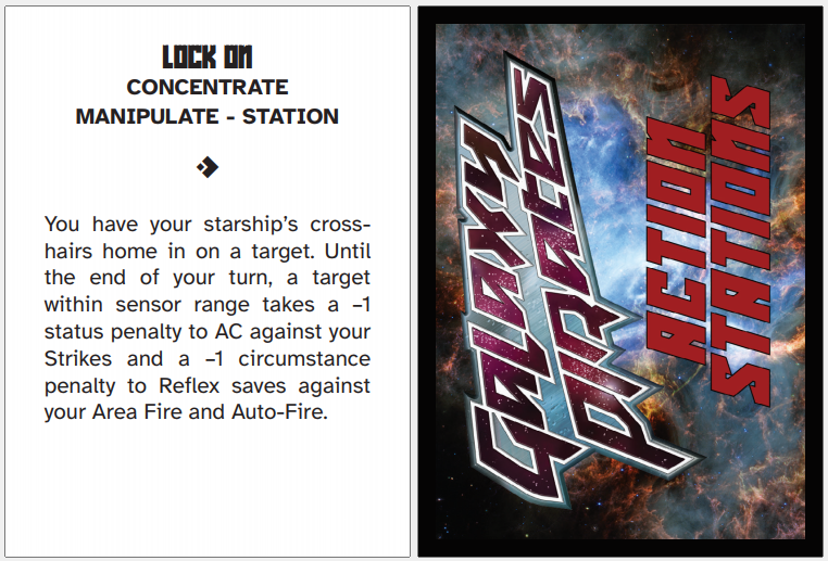 Action Stations Card Layout
