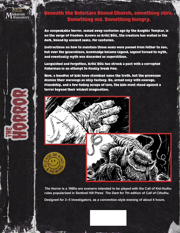 The Horror - Chaosium | Miskatonic Repository | DriveThruRPG