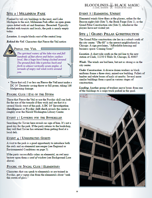 This image depicts page 11 of the adventure.